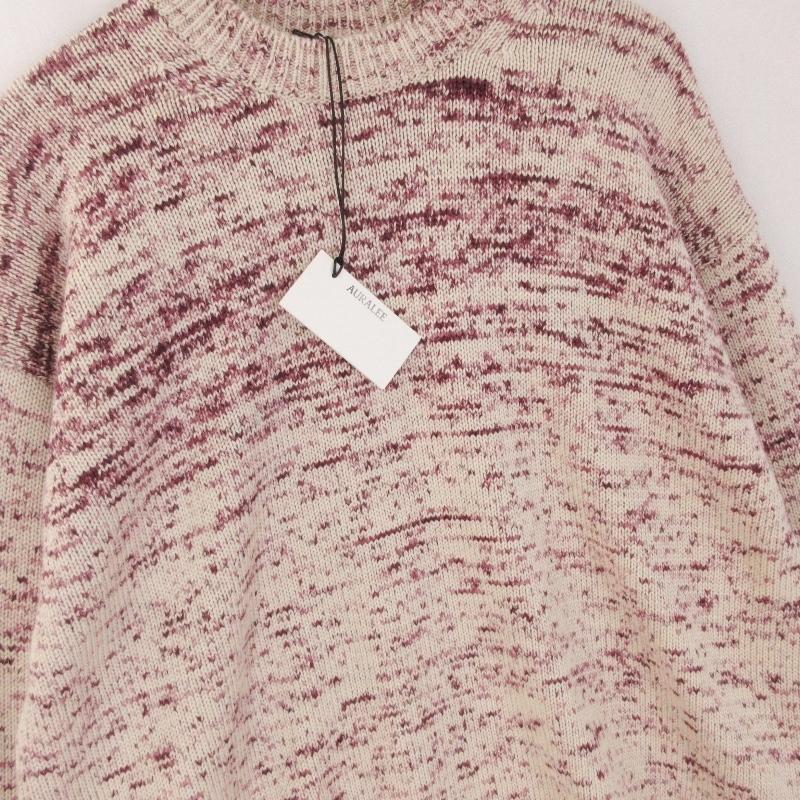 未使用 AURALEE オーラリー SUPER FINE COTTON RESIST DYED KNIT 未使用 AURALEE オーラリー SUPER FINE COTTON RESIST DYED KNIT