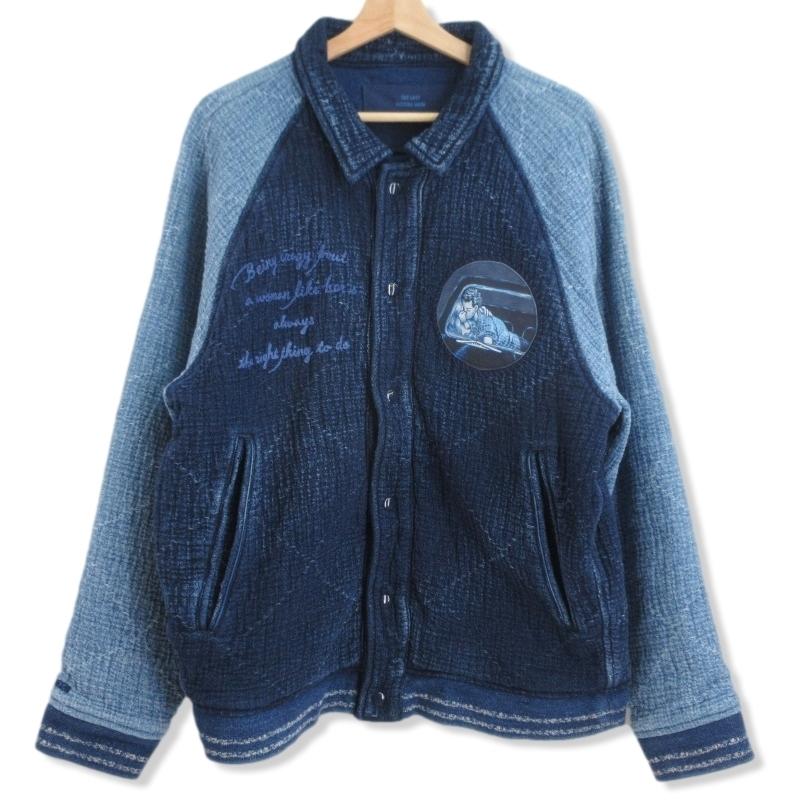 美品 Porter Classic ポータークラシック SASHIKO OLD SCHOOL VARSITY