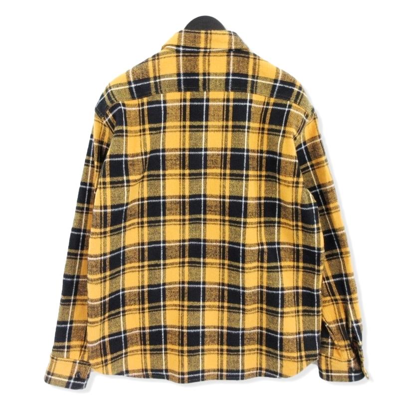 CALEE　キャリー　オープンカラーシャツ　総柄　ロデオ　イエロー shopbring_9024f030042