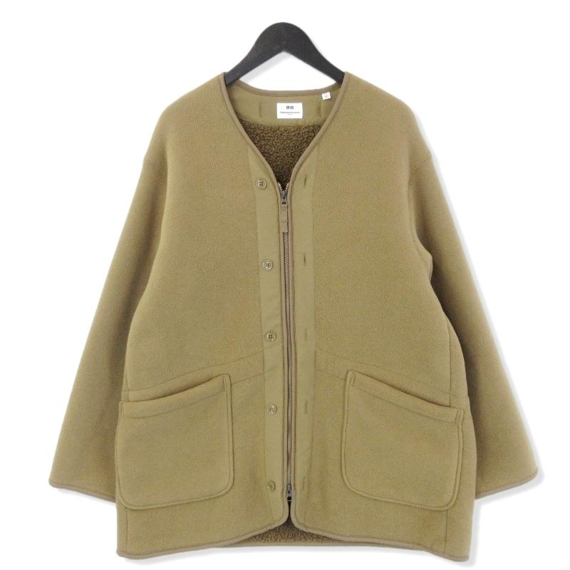 UNIQLO × Engineered Garments ユニクロ エンジニアドガーメンツ フリースノーカラーコート 裏ボア ベージュ L 20015578 :20015578:クラシック - 通販 - Yahoo!ショッピング UNIQLO × Engineered Garments ユニクロ エンジニアドガーメンツ フリースノーカラーコート 裏ボア ベージュ L 20015578 :20015578:クラシック - 通販 - Yahoo!ショッピング