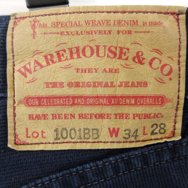 淡ウエアハウスビギン1001B32インチ紙パッチボタンフライチェーン