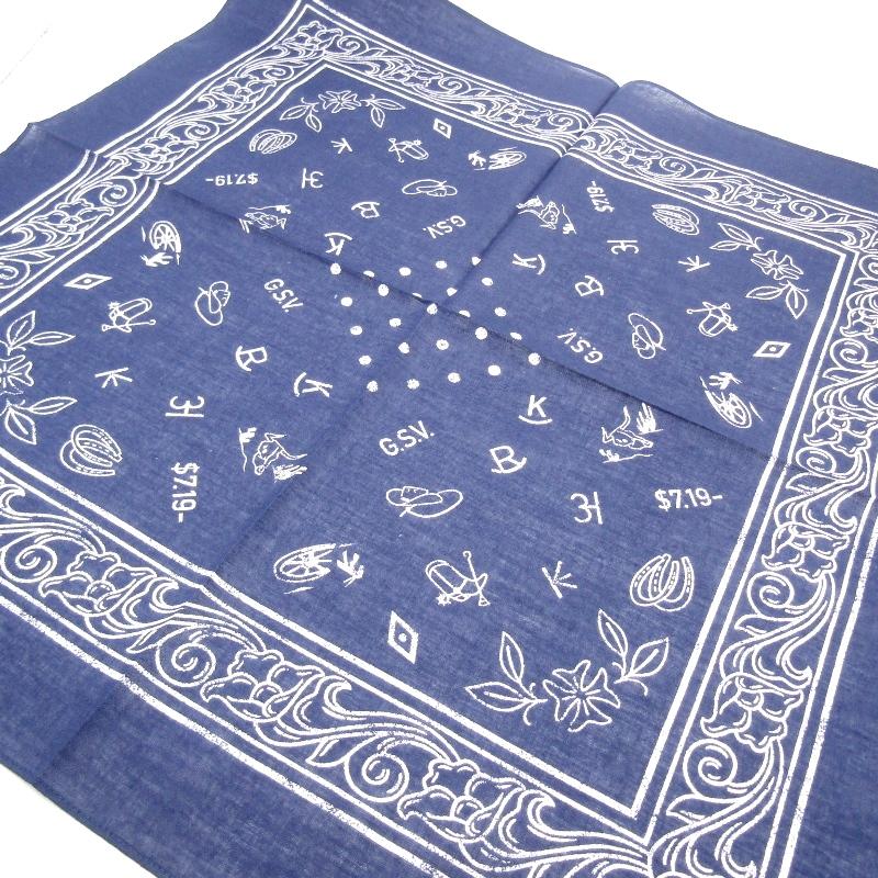 未使用 GANGSTERVILLE ギャングスタービル バンダナ GSV21SSG14 21SS DJANGO BANDANA ネイビー