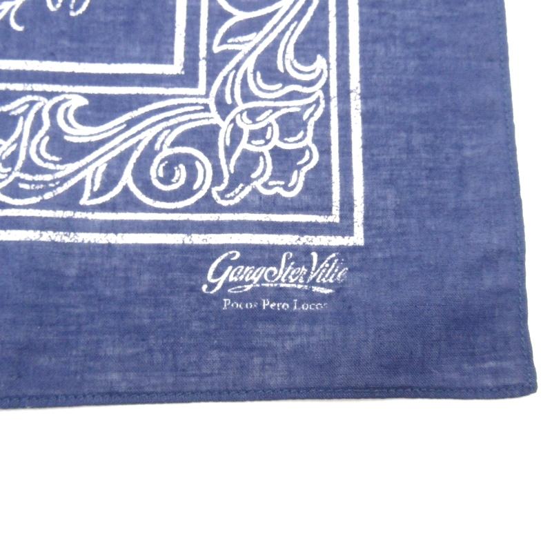 未使用 GANGSTERVILLE ギャングスタービル バンダナ GSV21SSG14 21SS DJANGO BANDANA ネイビー