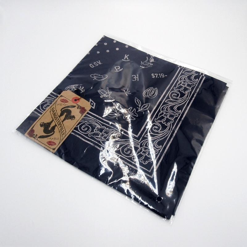 未使用 GANGSTERVILLE ギャングスタービル バンダナ GSV21SSG14 21SS DJANGO BANDANA ネイビー