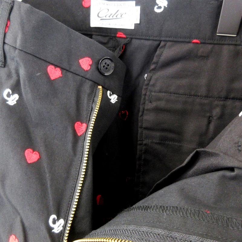 CALEE 未使用 キャリー Allover embroidery heart pattern
