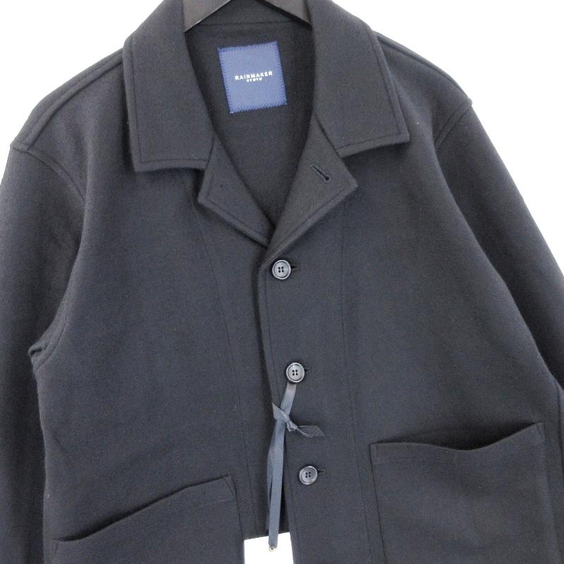 RAINMEKER 21SS ソリビア ノーカラージャケット ブラック M RAINMEKER 21SS ソリビア ノーカラージャケット ブラック M