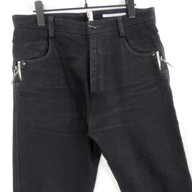 taichi murakami タイチムラカミ デニムパンツ ボタンフライ ブラック  