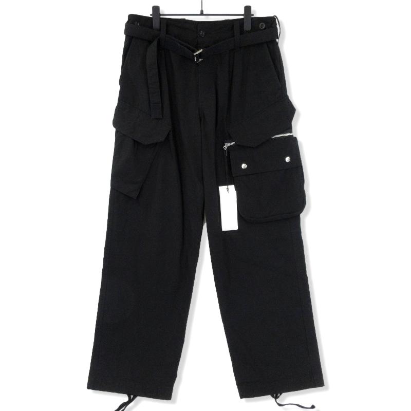 Sacai サカイ カーゴパンツ 21-02596M 21AW Cotton Oxford Pants オックスフォードパンツ 001