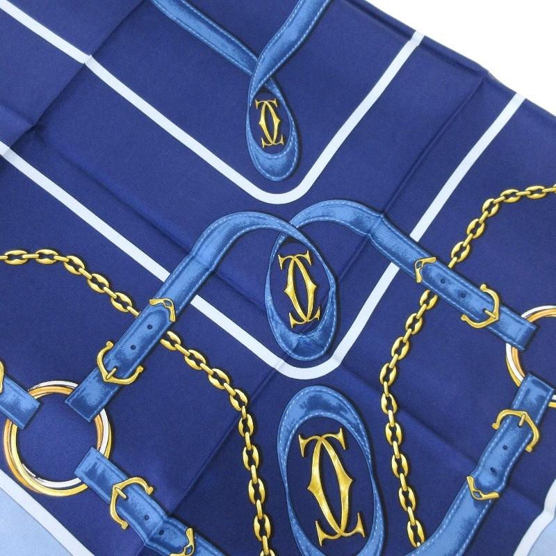 Cartier カルティエ シルクスカーフ must de Cartier 楽天市場】【中古】カルティエ マスト ドゥ スカーフ シルク100
