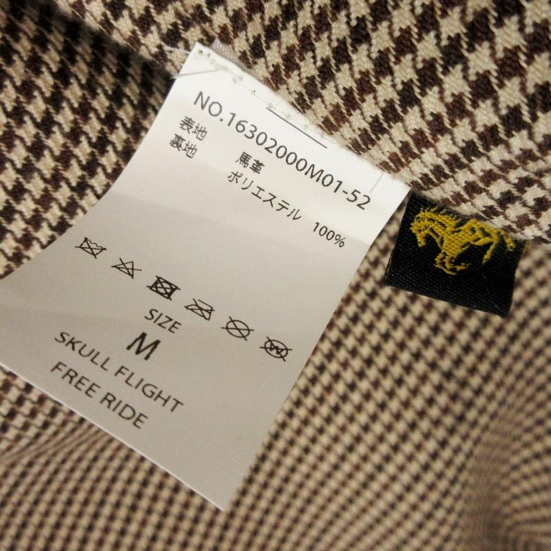 Skull Flight チェック柄ジャケット M 【公式通販】