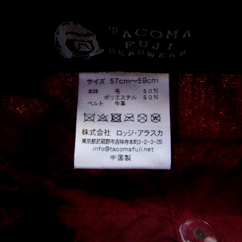 TACOMA FUJI RECORDS キャップ レザーベルト TACOMA FUJI RECORDS タコマフジレコード キャップ BEER HUNTER