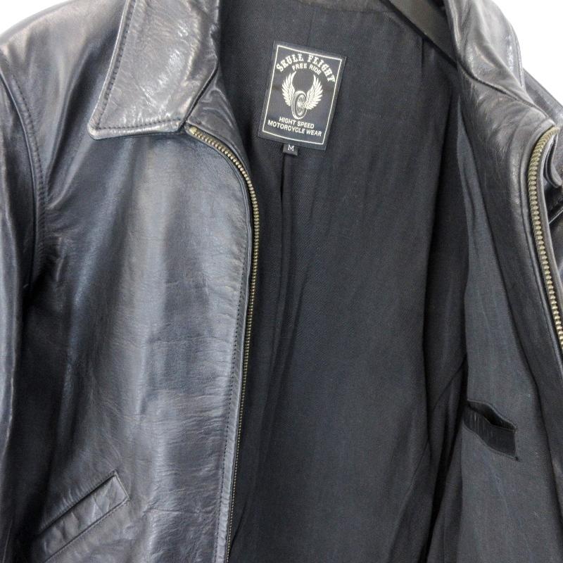 未使用 SKULL FLIGHT スカルフライト レザージャケット HORSEHIDE 