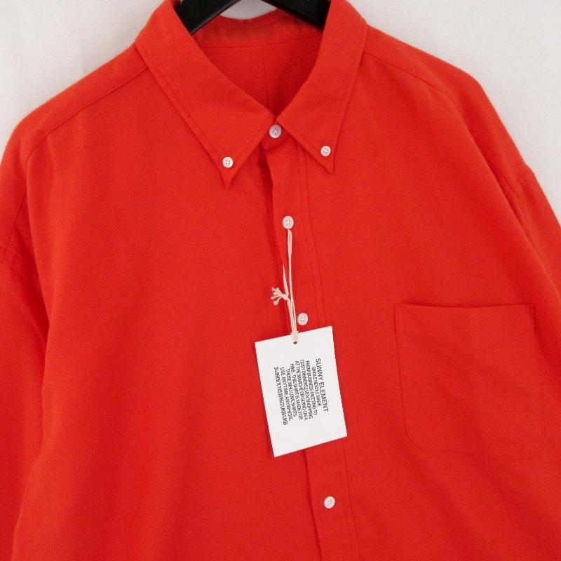 未使用 SUNNY ELEMENT サニーエレメント 長袖ボタンダウンシャツ Hike