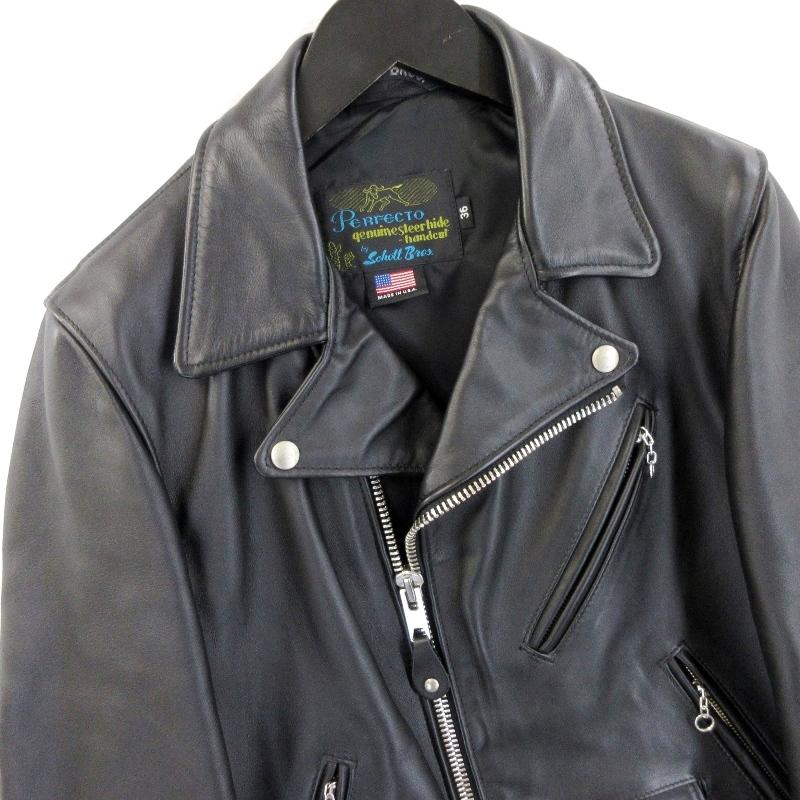 Schott N.Y.C 美品 ショット ダブルライダースジャケット 613JS Schott N.Y.C 美品 ショット ダブルライダースジャケット 613JS