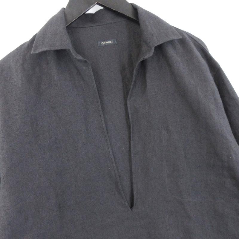 美品 COMOLI コモリ カナパプルオーバーシャツ 23SS X01-02020 美品 COMOLI コモリ カナパプルオーバーシャツ 23SS X01-02020