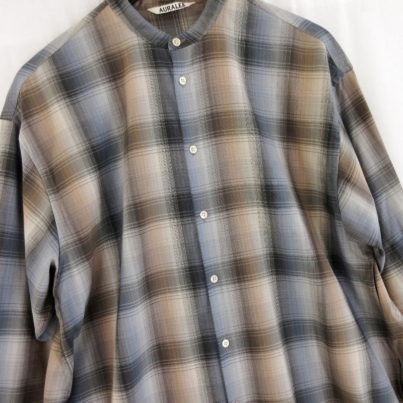 AURALEE オーラリー チェック マキシワンピース A20AD02LC SUPER LIGHT  