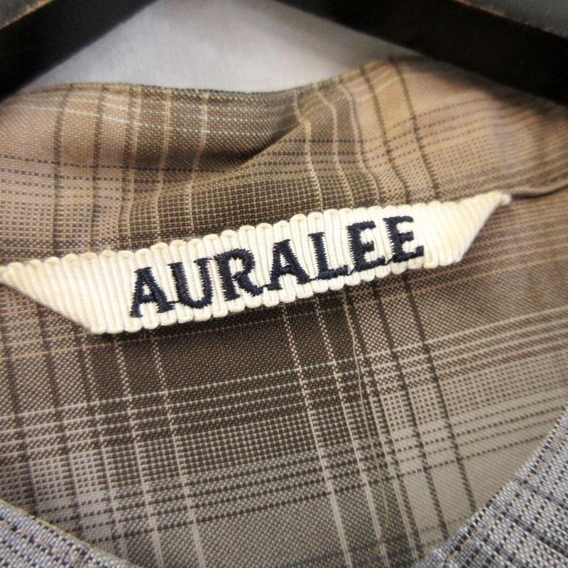 AURALEE オーラリー チェック マキシワンピース A20AD02LC SUPER LIGHT  