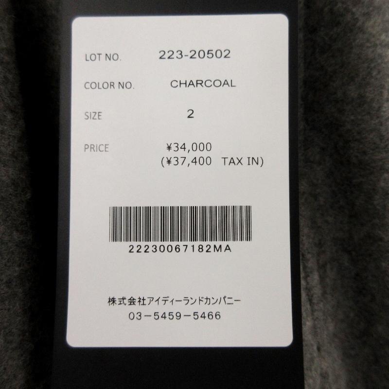 未使用 I アイ CASHMERE WOOL 2TUCK EASY SLACKS 223-20502 2タック 