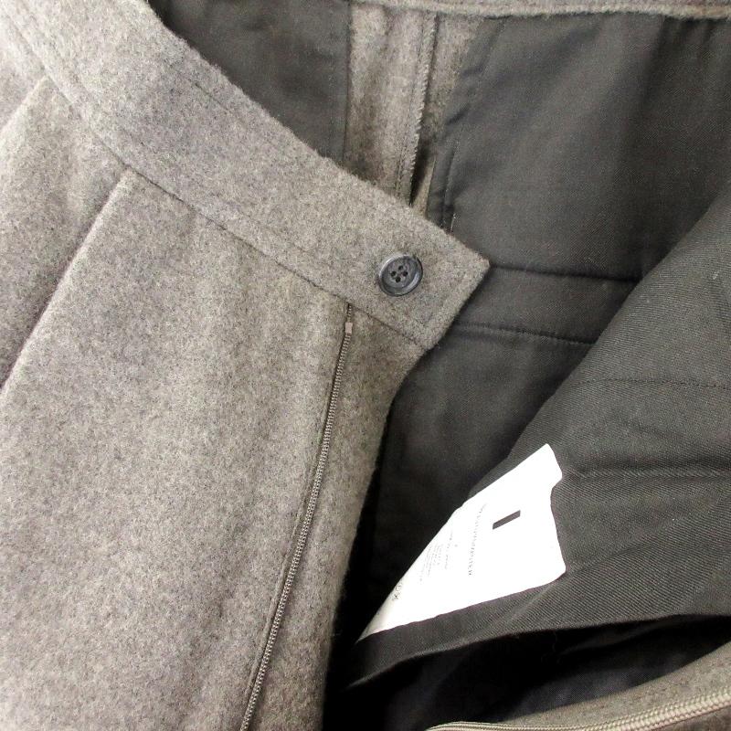 未使用 I アイ CASHMERE WOOL 2TUCK EASY SLACKS 223-20502 2タック 