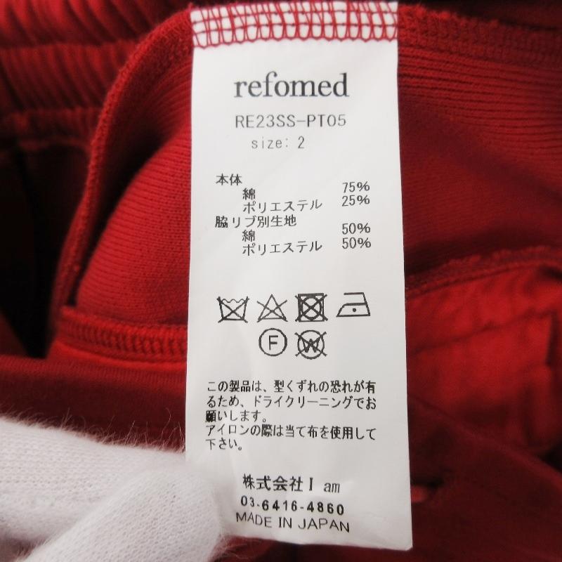 未使用 REFOMED リフォメッド OLDMAN TRACK PANTS RE23SS-PT05 