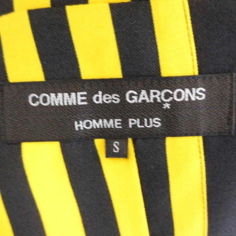 名作！AD2023SSコムデギャルソンオムプリュス二重袖ストライプ燕尾ジャケット 未使用 COMME des GARCONS HOMME PLUS コムデギャルソンオムプリュス