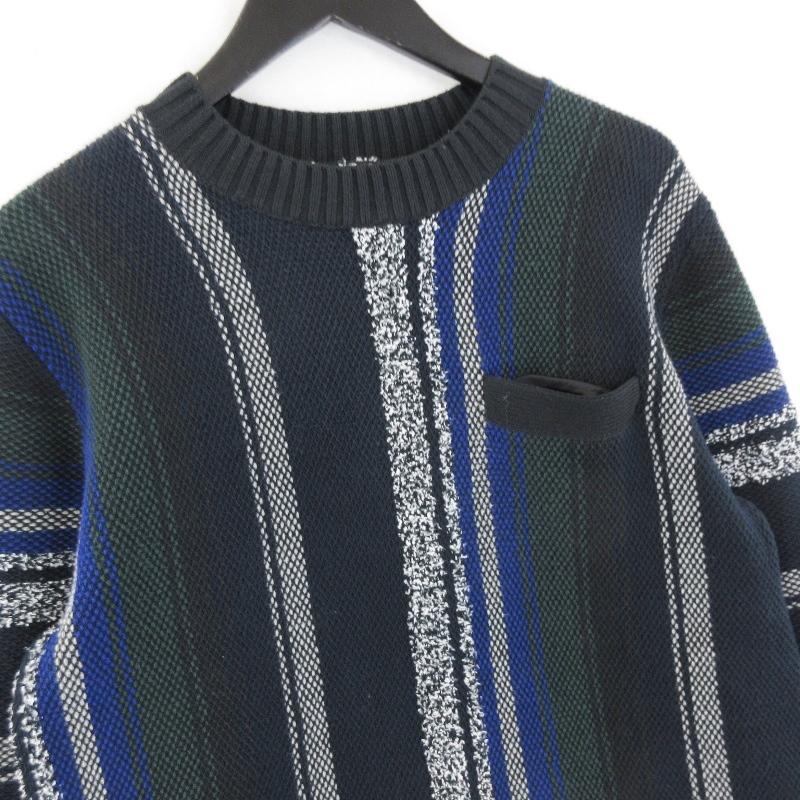 SACAI サカイ　パイナップル柄　総柄　クルーネックニット SACAI サカイ パイナップル柄 総柄 クルーネックニット SACAI