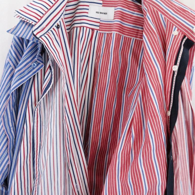 ヘドメイナー3レイヤードストライプシャツ