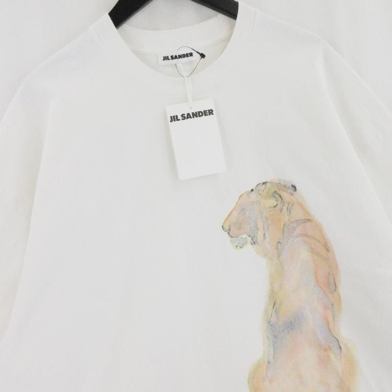 美品 JIL SANDER ジルサンダー 半袖Tシャツ 22SS JSYU707020 タイガー 