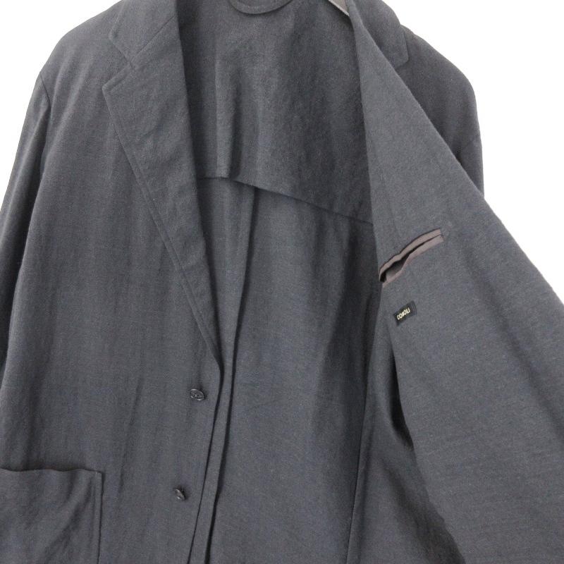 美品 COMOLI コモリ ウール 2Bジャケット V01-01003 22SS 肩芯 美品 COMOLI コモリ ウール 2Bジャケット V01-01003 22SS 肩芯