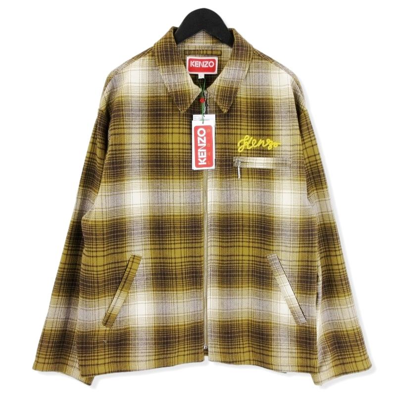未使用 KENZO ケンゾー 23AW チェック シャツジャケット 未使用 KENZO ケンゾー 23AW チェック シャツジャケット