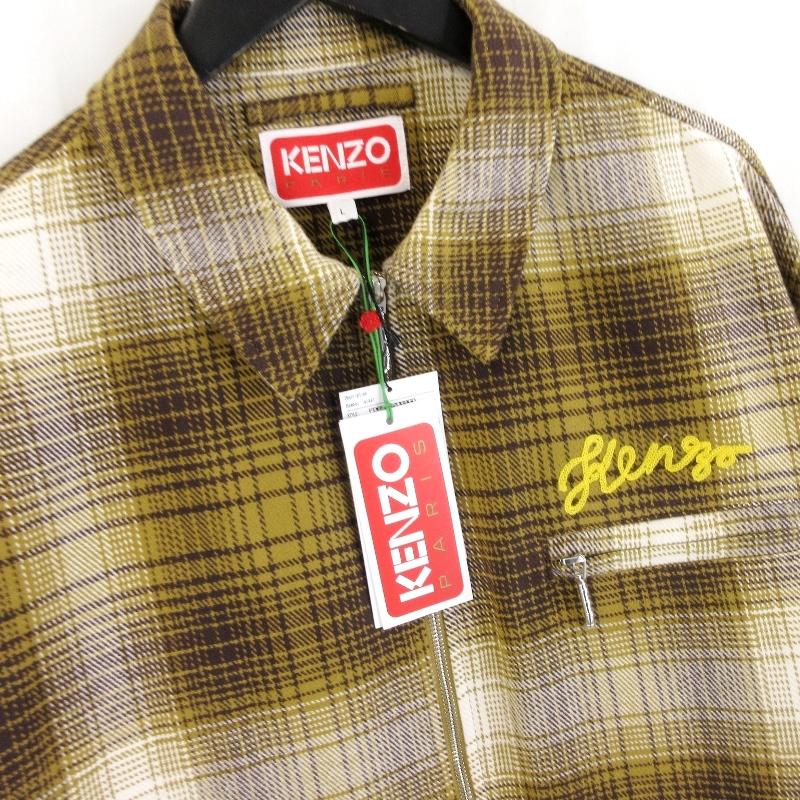 未使用 KENZO ケンゾー 23AW チェック シャツジャケット 未使用 KENZO ケンゾー 23AW チェック シャツジャケット