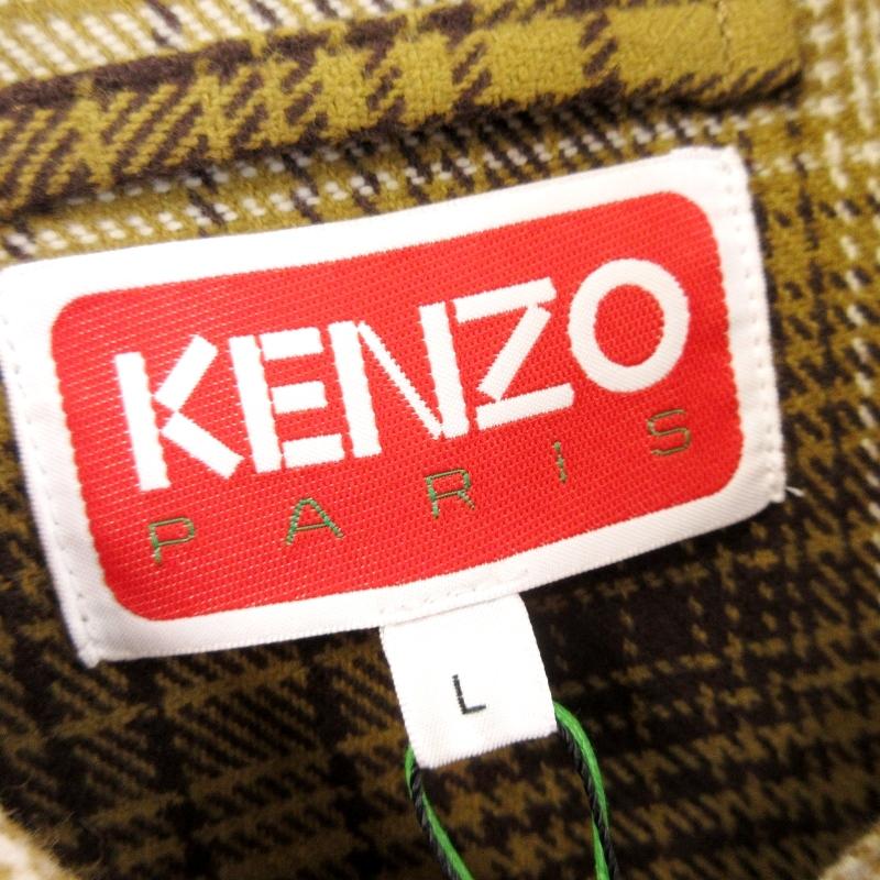 未使用 KENZO ケンゾー 23AW チェック シャツジャケット 未使用 KENZO ケンゾー 23AW チェック シャツジャケット