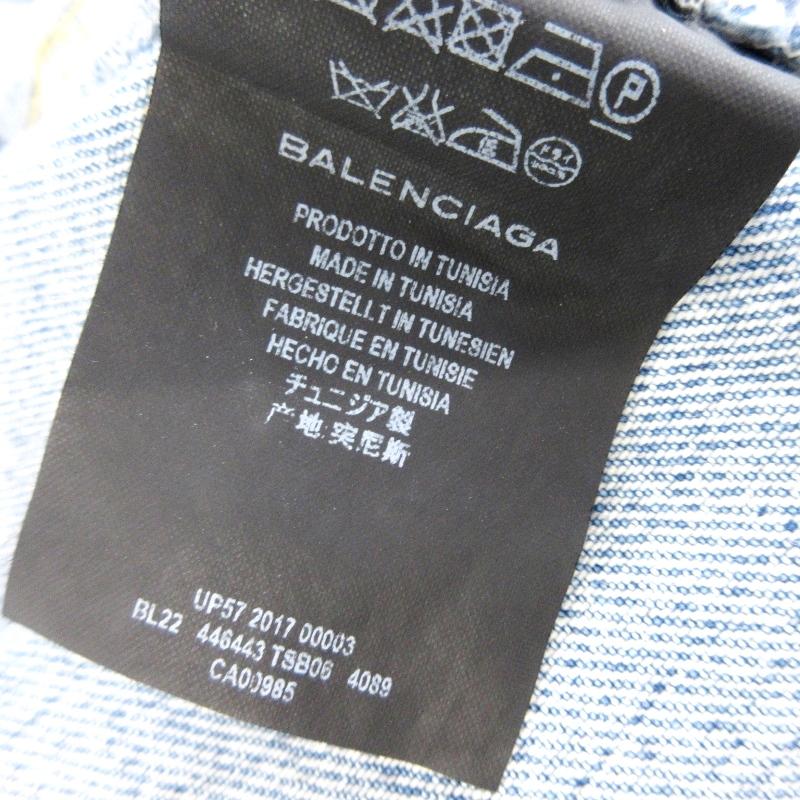 BALENCIAGA バレンシアガ デニムジャケット 446443 TSB06 再構築 BALENCIAGA バレンシアガ デニムジャケット 446443 TSB06 再構築