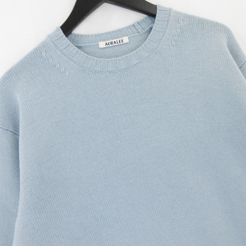 美品 AURALEE オーラリー 23AW フレンチメリノニット A23AP01SW WASHED 