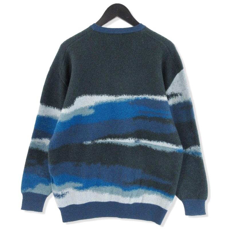 未使用 Graphpaper グラフペーパー Jacquard Crew Neck Knit GU233 