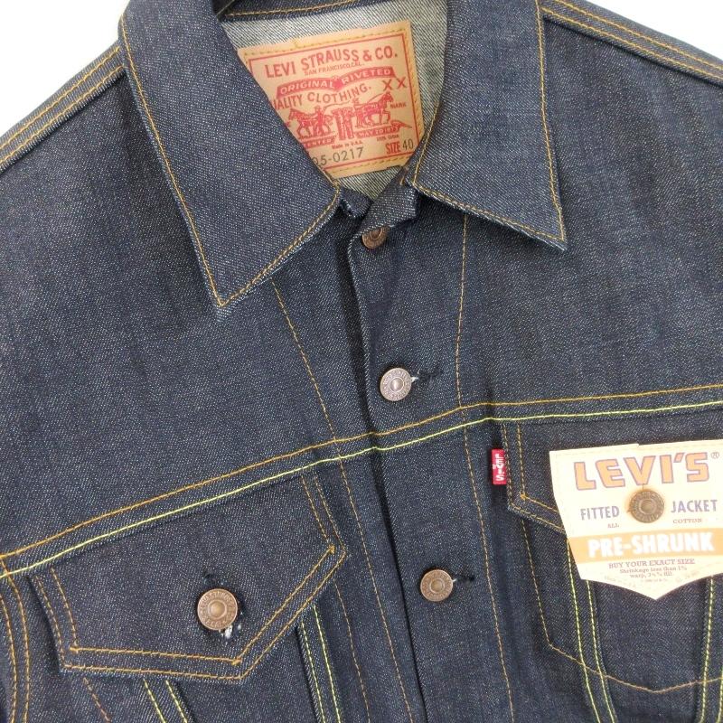 リーバイス バレンシア工場 4th デニムジャケット 70505 サイズ40 未使用 Levi's リーバイス デニムジャケット 70505-0217 PRE