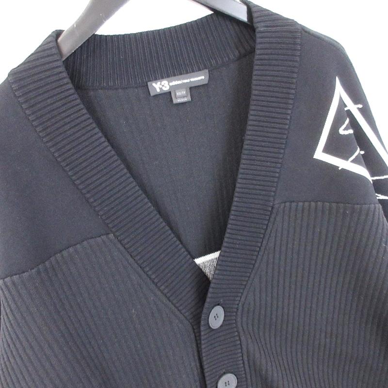 美品 Y-3 ワイスリー テック ニット カーディガン FJ0380 U TECH 美品 Y-3 ワイスリー テック ニット カーディガン FJ0380 U TECH