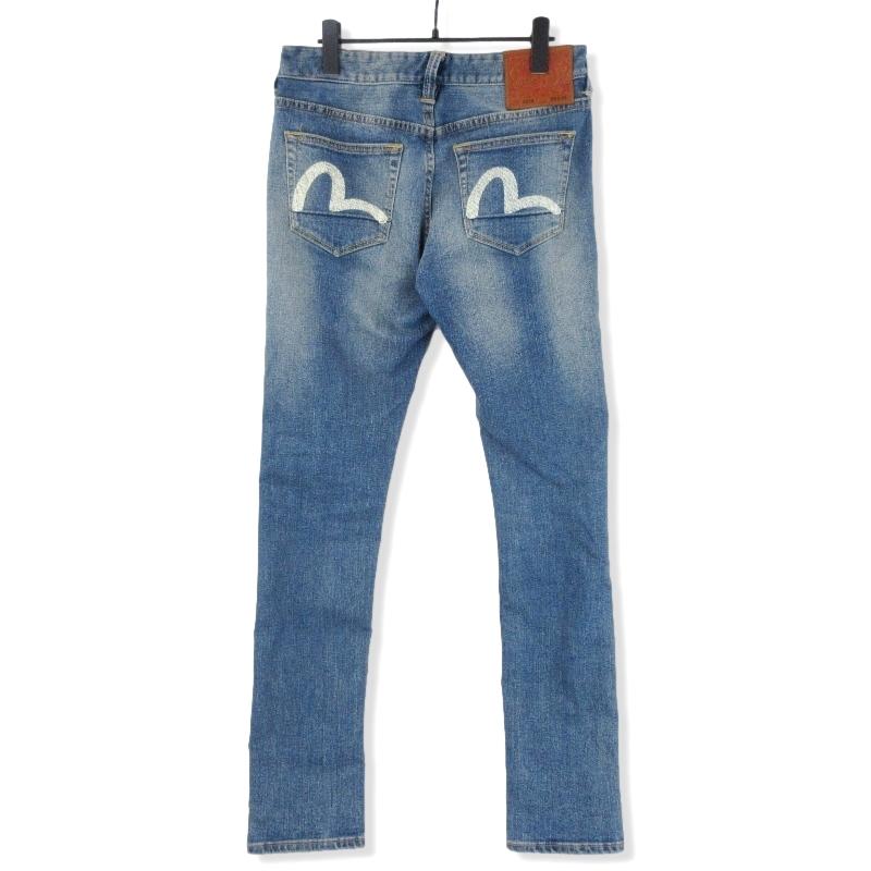 EVISU 未使用 エヴィス シーガルプリント デニムスキニーパンツ EVISU 未使用 エヴィス シーガルプリント デニムスキニーパンツ