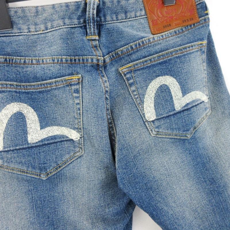 EVISU 未使用 エヴィス シーガルプリント デニムスキニーパンツ EVISU 未使用 エヴィス シーガルプリント デニムスキニーパンツ