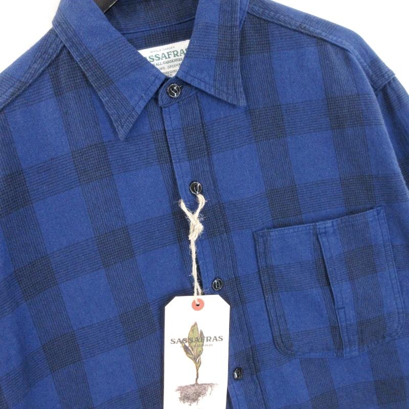 SASSAFRAS 未使用 ササフラス 長袖チェックシャツ SF-231999 Diggin