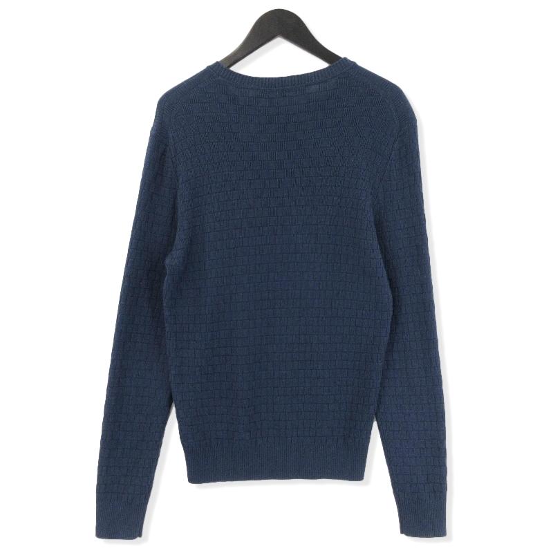 Louis Vuitton ダミエ　ネイビー セーター　ニット ネイビー（紺）系 M Louis Vuitton DAMIER(ルイヴィトン ダミエ