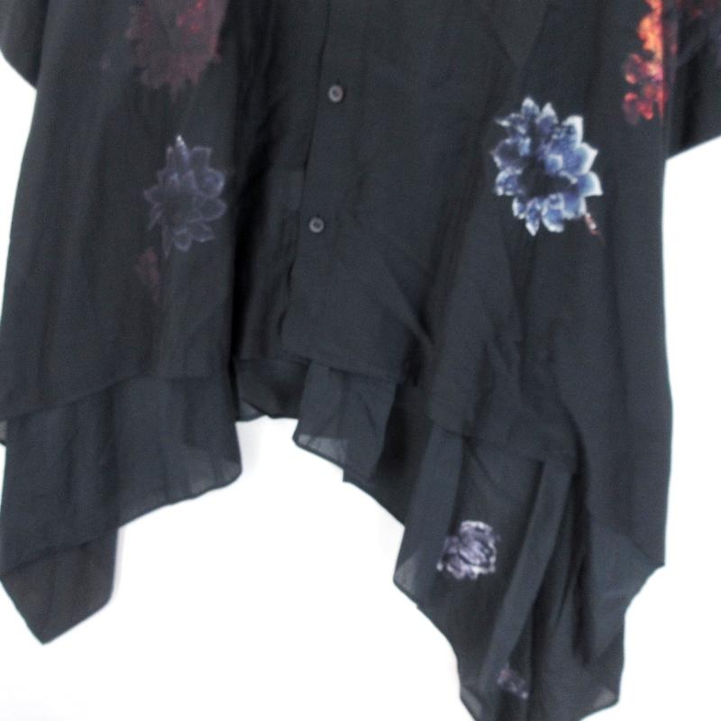 Yohji Yamamoto 美品 ヨウジヤマモト C/S FLOWER COLOR FLOUNCE Yohji Yamamoto 美品 ヨウジヤマモト C/S FLOWER COLOR FLOUNCE