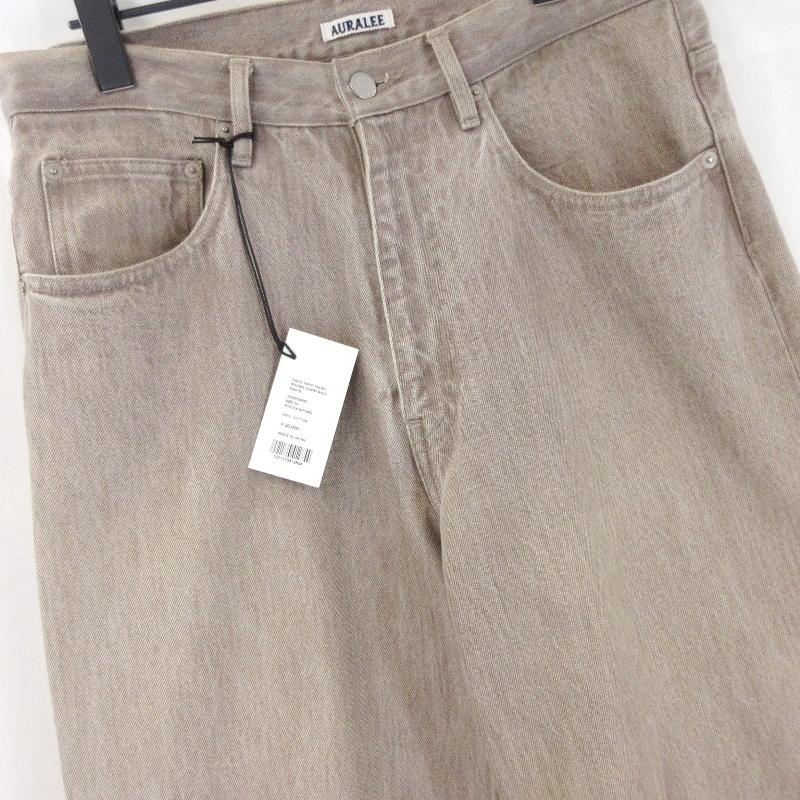 美品 AURALEE オーラリー ワイド デニムパンツ A22SP02MD HARD 美品 AURALEE オーラリー ワイド デニムパンツ A22SP02MD HARD