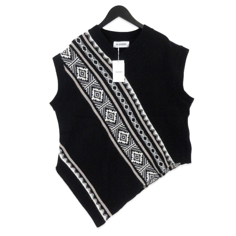 未使用 DISCOVERED ディスカバード SHAWL KNIT VEST DC-AW21-KN-02 