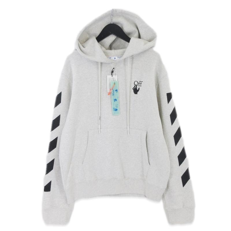 美品 Off-White オフホワイト プルオーバーパーカー OMBB034 Diag 