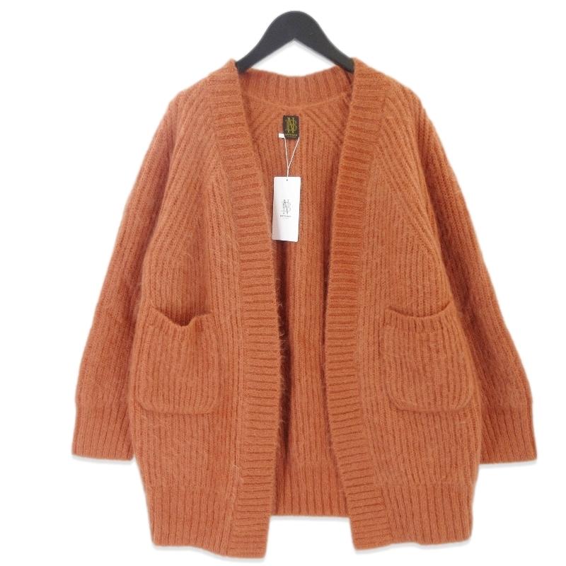 未使用 BATONER バトナ― スーパーキッド モヘヤ カーディガン BN-21FL  