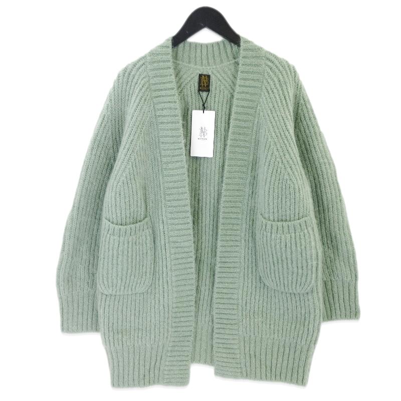 未使用 BATONER バトナ― スーパーキッド モヘヤ カーディガン BN-21FL 