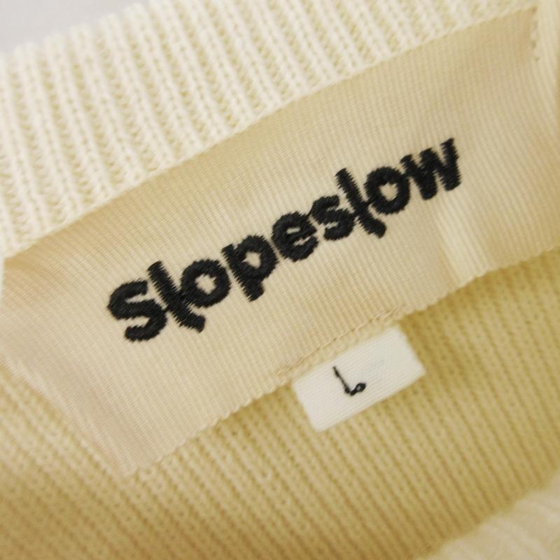 美品 Slopeslow スロープスロウ ニットセーター 1231007 paper high 
