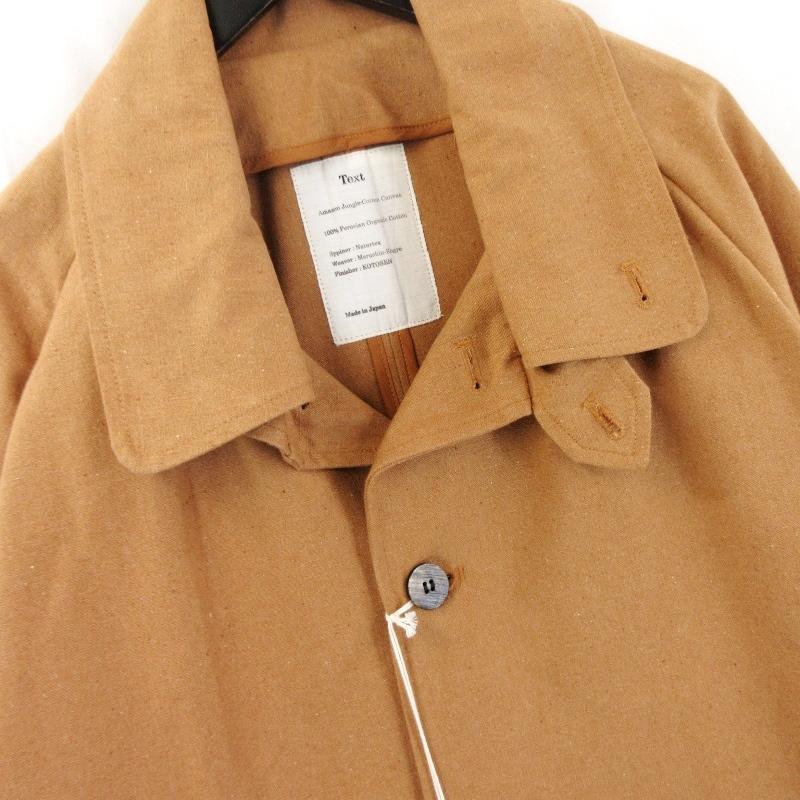 未使用 Text テクスト オーバーコート T20A-03CO01C Unlined Overcoat 
