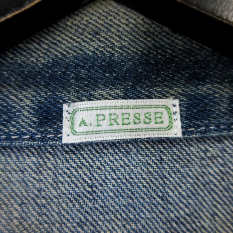 美品 A.PRESSE アプレッセ デニムカバーオール 24AAP-01-37K US 美品 A.PRESSE アプレッセ デニムカバーオール 24AAP-01-37K US